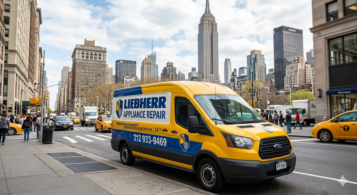 Liebherr appliance repair van in New York City